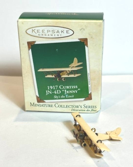 Hallmark Curtis Jenny Airplane with Box